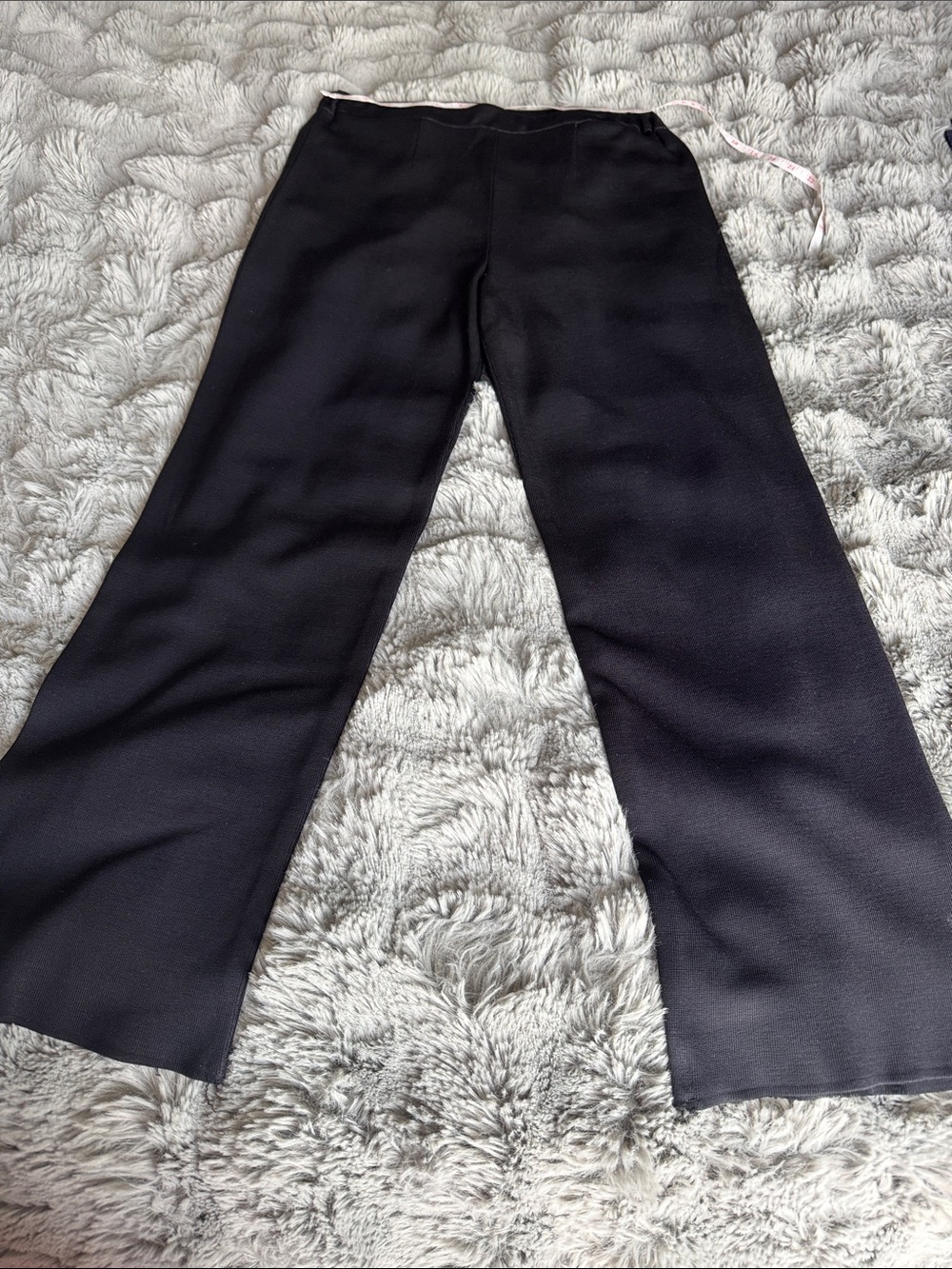 Straight Leg Black Women's Pants - Classic Pull-On Style